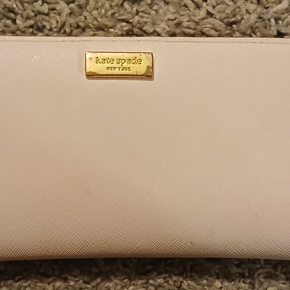 Kate Spade New York Blush Pink Saffiano Leather Long Wallet Card Holder - Picture 10 of 10